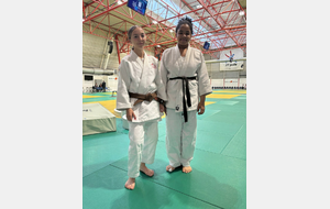 Elia Brugirard Fourcade (-44kg) et Lylia Dahan (+70kg)