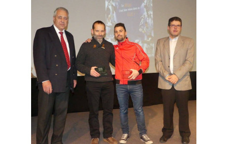 Pierre Glorian et Sylvain Brugirard récompensés aux Oscars du Sport Tarbais Tarbes 16 décembre 2016